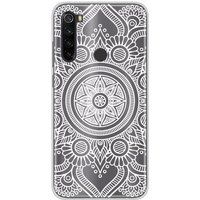Xiaomi Redmi Note 8T Bedrukt siliconen hoesje mandala blanc