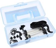 Elvedes Cable Systems BV Elvedes Ontluchtingskit DOT remmen blauw met CNC adapters, buizen en klittenbanden