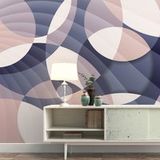 Papier peint panoramique - Formes géométriques - 130 cm x 73 cm