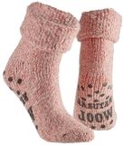 Apollo Wollen Huissokken/Slofsokken - Kinderen - Roze - Warme Wintersokken - Antislip
