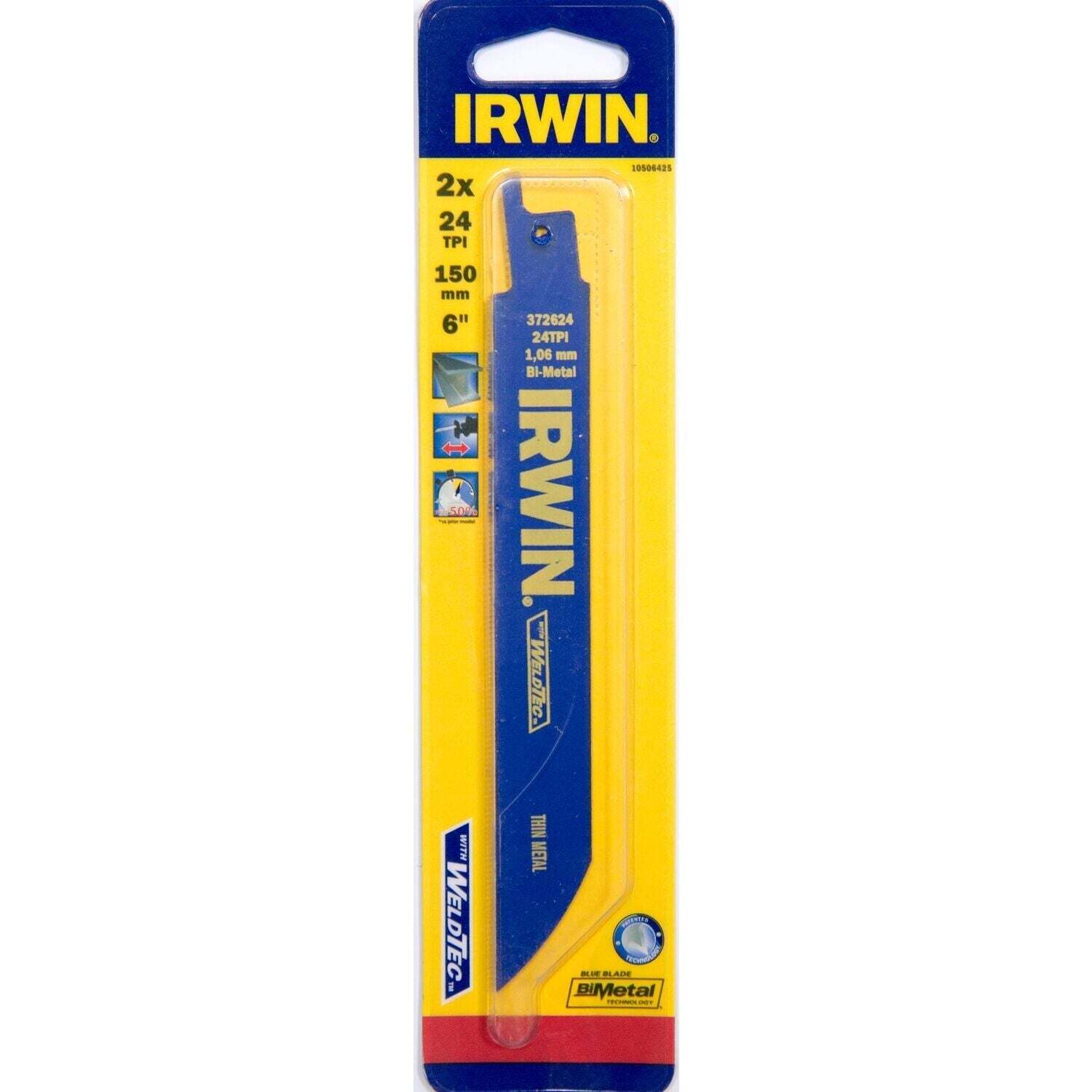Irwin 624R 6" / 150 mm 24TPI, Metaalzagen - 10506425