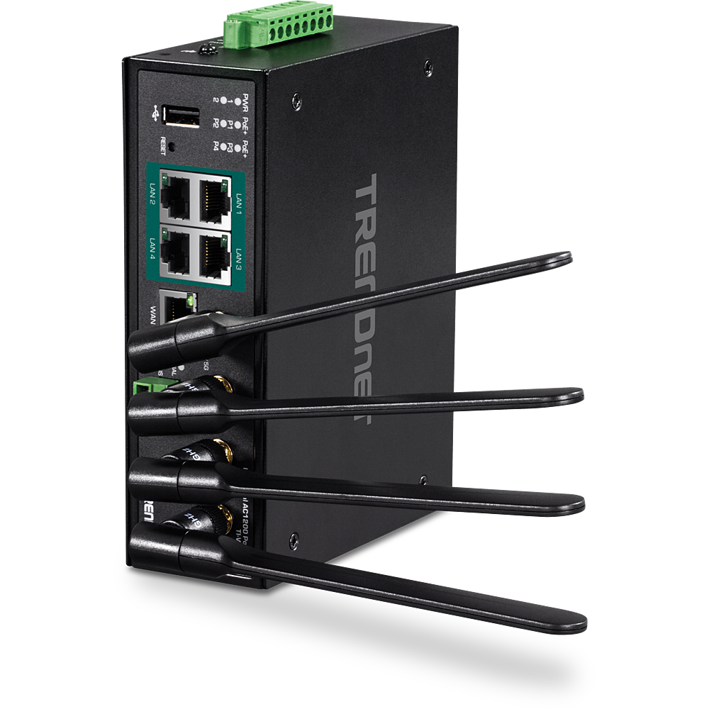 TRENDnet TI-WP100 - Draadloze router - Zwart