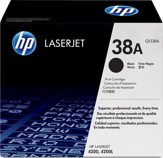 HP 38A Black Original LaserJet Toner Cartridge