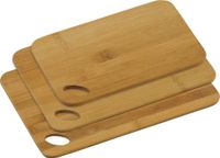 Kesper Set de planches à découper - 3 formats mixtes - Bambou bois