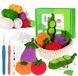 Crochet hook set for beginners with 5 pieces vegetable amigurumi