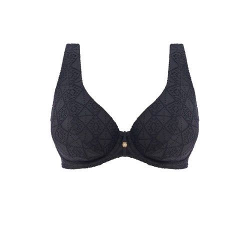 Freya niet-voorgevormde crochet beugel bikinitop Nomad zwart