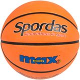 Spordas Basketbal Max Gekleurd Maat 5 - Oranje