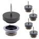 Wagner QuickClick® Viltglijders, meubelglijders, stoelglijders, set van 80 stuks om te spijkeren, 80 x basis + glijopzetstuk verwisselbaar, wolvilt Ultrasoft Slim, diameter Ø 20 mm, Made in DE