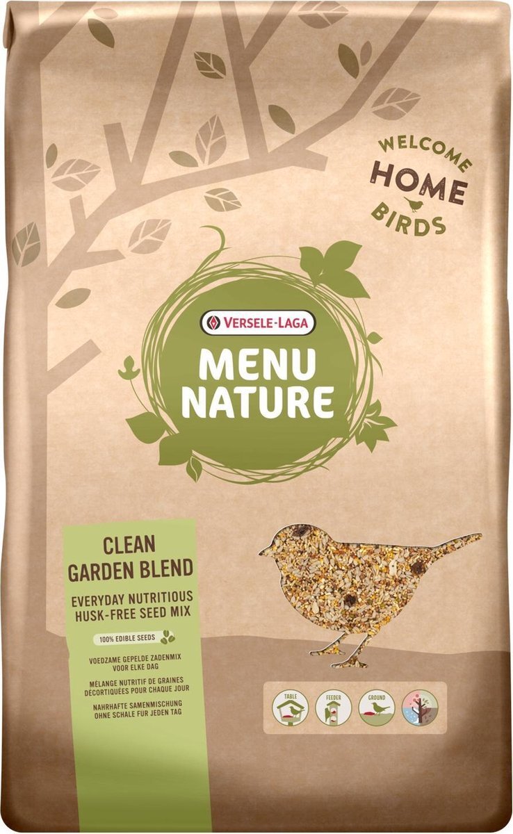 VERSELE-LAGA Menu Nature Strooivoer Clean Garden - Buitenvogelvoer - 10 kg