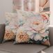 PETTI Artigiani Italiani - Paar kussenslopen 35 x 35 cm, van microvezel, decoratief kussen voor slaapkamer, bank, woonkamer, set van 2 kussenslopen, bloemenpatroon 35, 100% Made in Italy