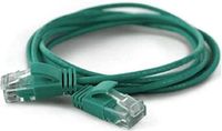 wantecWire Extra dunne patchkabel CAT.6 UTP, lengte 1 m, groen