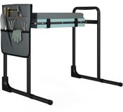 Outsunny Garden Kneeler-Stahl, EVA-60,5L x 29B x 50H cm-Dunkelgrau