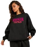 Stranger Things Gradiant Logo Unisex Trui met capuchon - zwart - 5XL