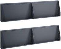 vidaXL - Keermuur - 4 stuks - 80 x 12 x 50 cm - Staal - Antraciet