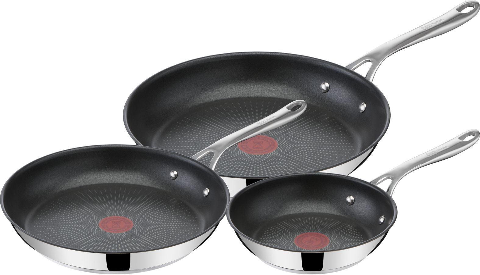 Jamie Oliver by Tefal Tefal Jamie Oliver Cook's Direct 3-delige koekenpannenset - 20/24/28 cm