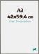 yd. Cadre photo A2 42x59,4 cm Aluminium Mercury Structuur New York