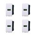 Elektronova Stopcontact USB Type-A 5V 2.1A wit oplader compatibel met Vimar Plana Kit 4 stuks 2401