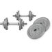Gorilla Sports Dumbellset 20 kg + 2 x 5 kg Gietijzer - 30 mm