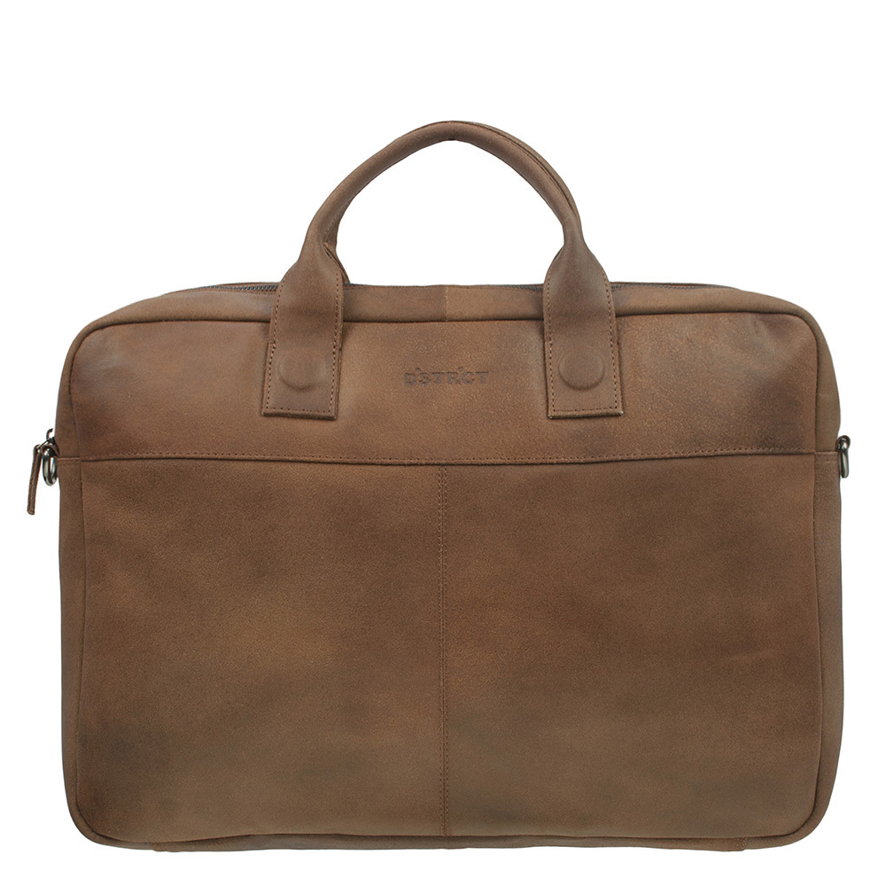 DSTRCT Fletcher Street Workingbag 17" cognac Bruin