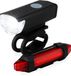 Innovaland - Set de feux de vélo LED blanc et rouge V2 - Rechargeable - Micro USB