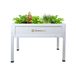 Greenspot Bac à fleurs surélevé pour balcon, terrasse et jardin, 110x55x80cm - Bac à fleurs en bois sur pieds