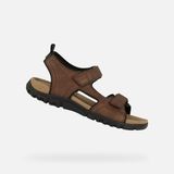 Geox Strada Heren Sandalen - Donkerbruin - Maat 41
