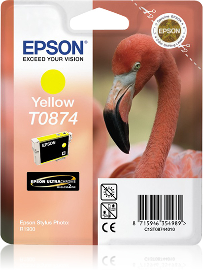 Epson inktpatroon Yellow T0874 Ultra Gloss High-Gloss 2