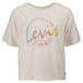 Levi's Girls Ss Meet And Greet Script Top White Alyssum Taille: 10Y