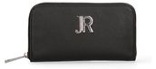 John Richmond Portefeuille femme cuir véritable fermeture éclair noir or UNICA 20x10x2.5 cm