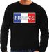 Bellatio Decorations Frankrijk / France landen sweater zwart heren