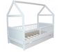 Viking Choice Huisbed - 140x70 cm - wit - avec tiroir