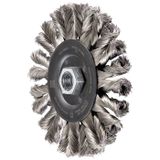 PFERD TOOLS Brosse ronde POS COMBITWIST à tête ronde RBG HD Ø 125 x 12 mm M14, diamètre du fil en acier inoxydable, meuleuse d'angle 0,35 mm POS RBG 12512/M14