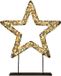 Anna's Collection Verlichte ster/decoratie ster - metaal - warm wit licht - D36 cm - 800 micro led lampjes - kerstverlichting