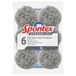 Spontex Specialist roestvrijstalen schuursponsjes (Pack van 6)