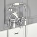 Hudson Reed Elizabeth Mélangeur Bain Douche Mural Rétro Chromé & Blanc Commandes Leviers