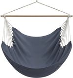 AMANKA XXL Hangstoel voor 2 Personen - 185x130cm - Grijs Katoen - tot 150kg - Binnen en Buiten