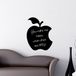 Ambiance Sticker Schoolbordsticker - uitwisbare zelfklevende muurstickers - APPEL 1 - 50x40cm