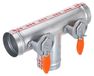 OEM T-vormige handmatige volumeregelaar, 3 inch, verzinkt staal