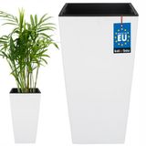 KOTARBAU Stijlvolle Witte Plantenbak 26,5x50 cm met Inzetstuk