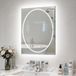 Miroir LED pour salle de bain - Miroir mural - Rectangulaire, sans cadre - Éclairage avant et arrière - Anti-buée - 3 températures de couleur avec fonction mémoire - 70 x 90 cm