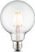 Home Sweet Home - Edison Vintage E27 LED filament lichtbron Globe - Helder - 9.5/9.5/13.5cm - G95 Deco - Retro LED lamp - 6W 550lm 3000K - warm wit