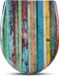 Bolt Edge Abattant de WC - Multicolore - Duroplast - Avec impression - Antibactérien - Softclose - Conception universelle