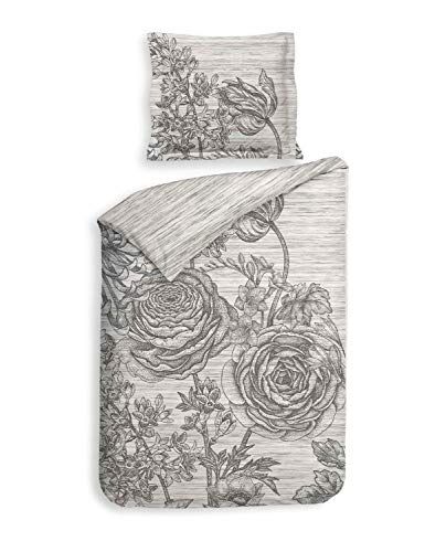 Heckett & Lane Dimont Dekbedovertrek - lining grey - 140x200/220cm