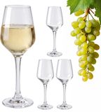 Merkloos Relaxdays Wijnglazen - 4 stuks - Glas - 360 ml - Wittewijnglas - Transparant