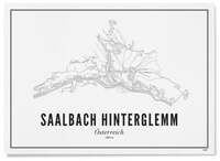WIJCK. WIJCK. poster Saalbach-Hinterglemm (30x40 cm)