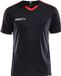 Craft Progress Contrast Shirt Korte Mouw Heren - Zwart / Rood | Maat: 3XL