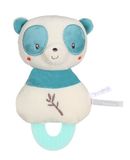 GIPSY Toys – PANDA tandkussen – serie "Bamboo" – 17 cm S/kaart – blauw en beige – 1e leeftijd