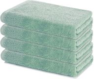 Lavea® Set van 4 Handdoeken 40x70 cm – Set Douchehanddoeken Zacht en Absorberend – 100% Katoen – Oeko-TEX 100 gecertificeerd – voor Badkamer en Toilet – Eucalyptusgroen