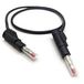 Mueller Electric 22.451-.25M-0 Meetsnoer Bananenstekker 4 mm Zwart 0.25 m
