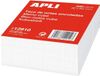 Apli Kubus notitieblok 80 x 80 mm 500 vel wit